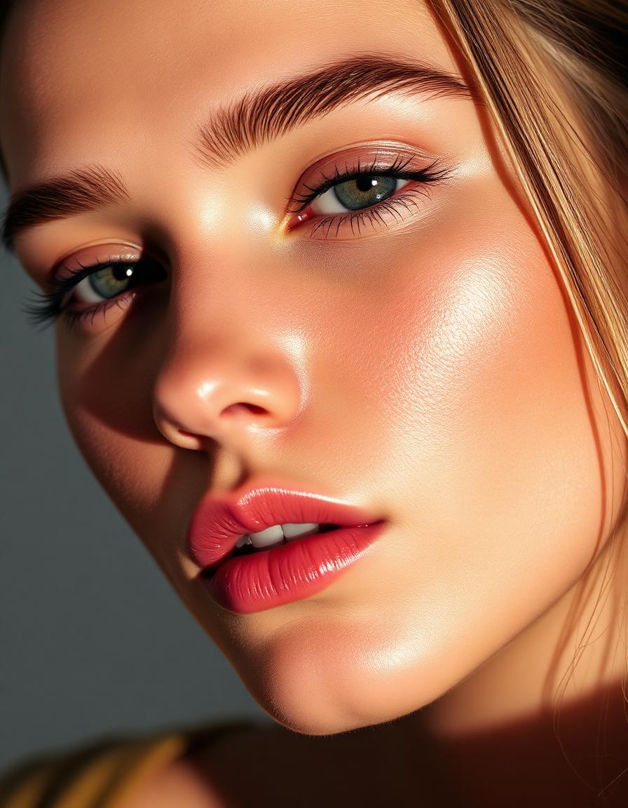 Modelka — beauty close‑up